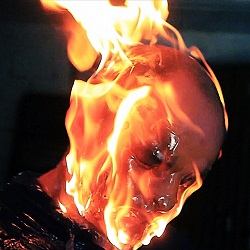  Stunt burning and fire work